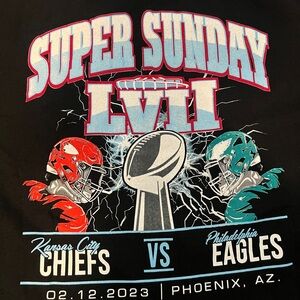 2023 Super Bowl Shirt Philadelphia Eagles VS Kansas City Chiefs T-Shirt